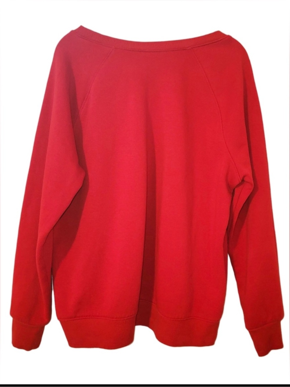 Athletic Works Red Women's Crewneck Sweatshirt - Picture 2 of 5